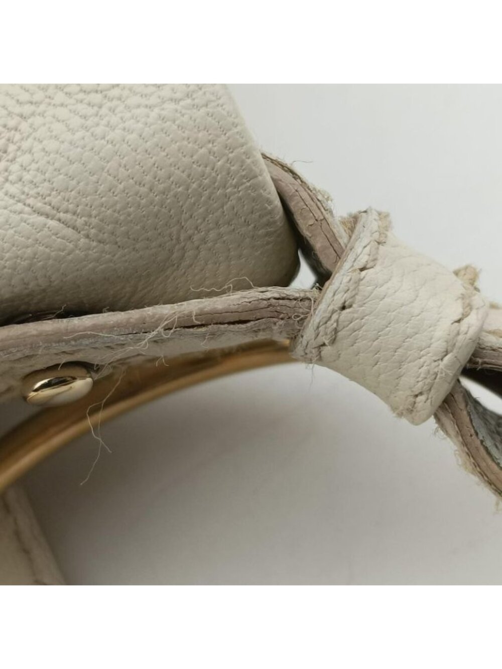 ★SOLD★ Saint Laurent Yves Laurentsaharienne White Leather Messenger Bag - Picture 14 of 15